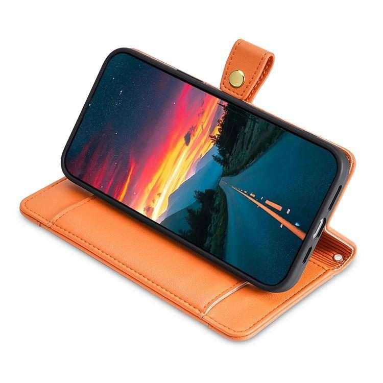 For Xiaomi 17 Pro Sheep Texture Cross-body Zipper Wallet Leather Phone Case(Orange)