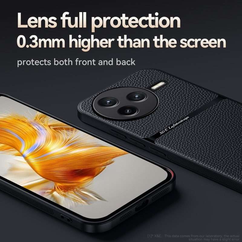 For Redmi K80 Pro Litchi Leather Magnetic Full Coverage Shockproof Phone Case(Black)