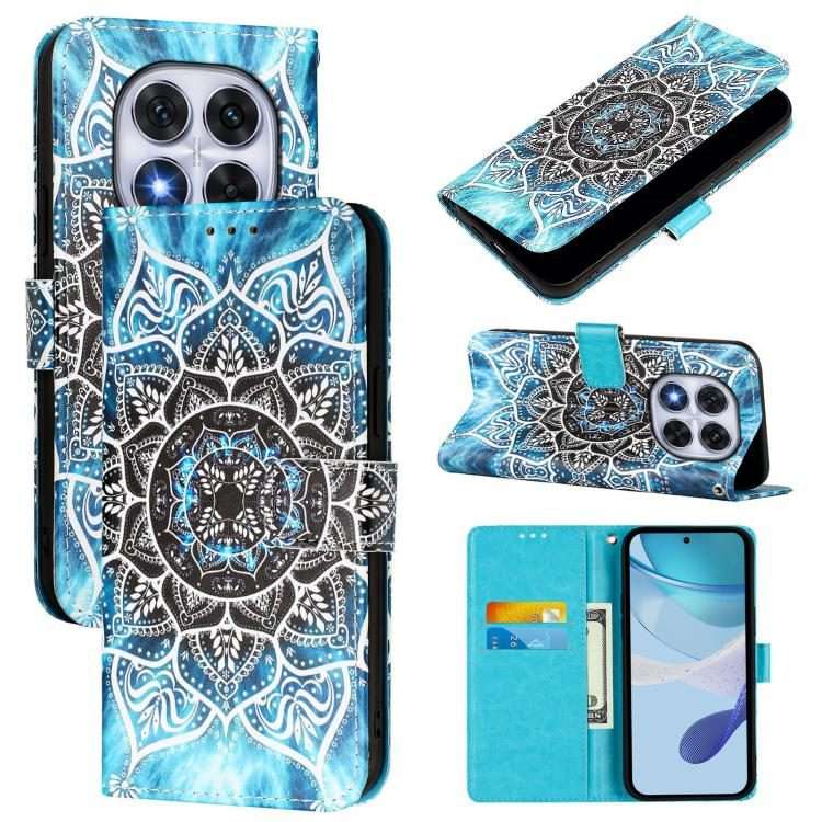 For Redmi Note 14 Pro / 14 Pro+ 5G Global Colored Drawing Pattern Plain Wea ... (Undersea Mandala)