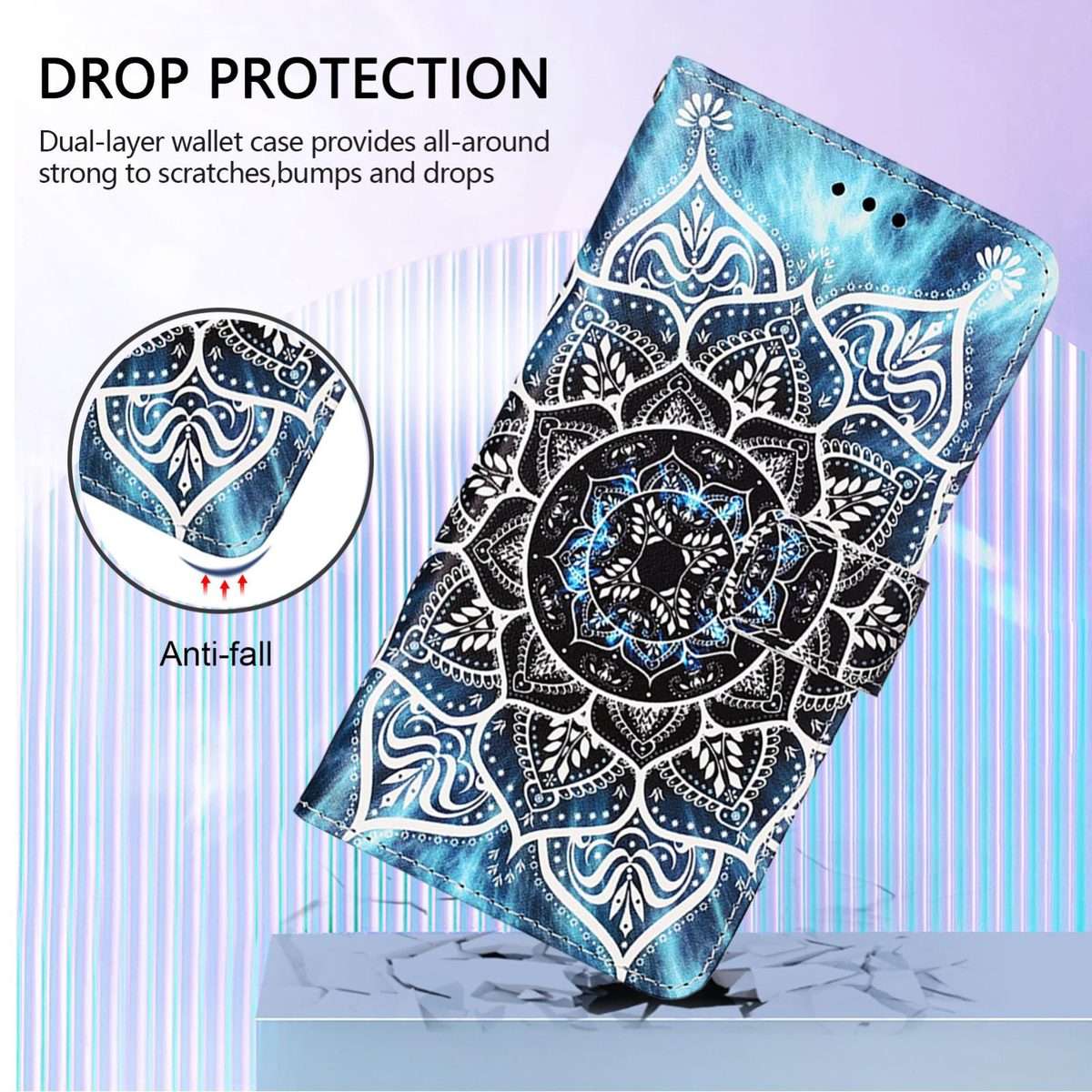 For Redmi Note 14 Pro / 14 Pro+ 5G Global Colored Drawing Pattern Plain Wea ... (Undersea Mandala)