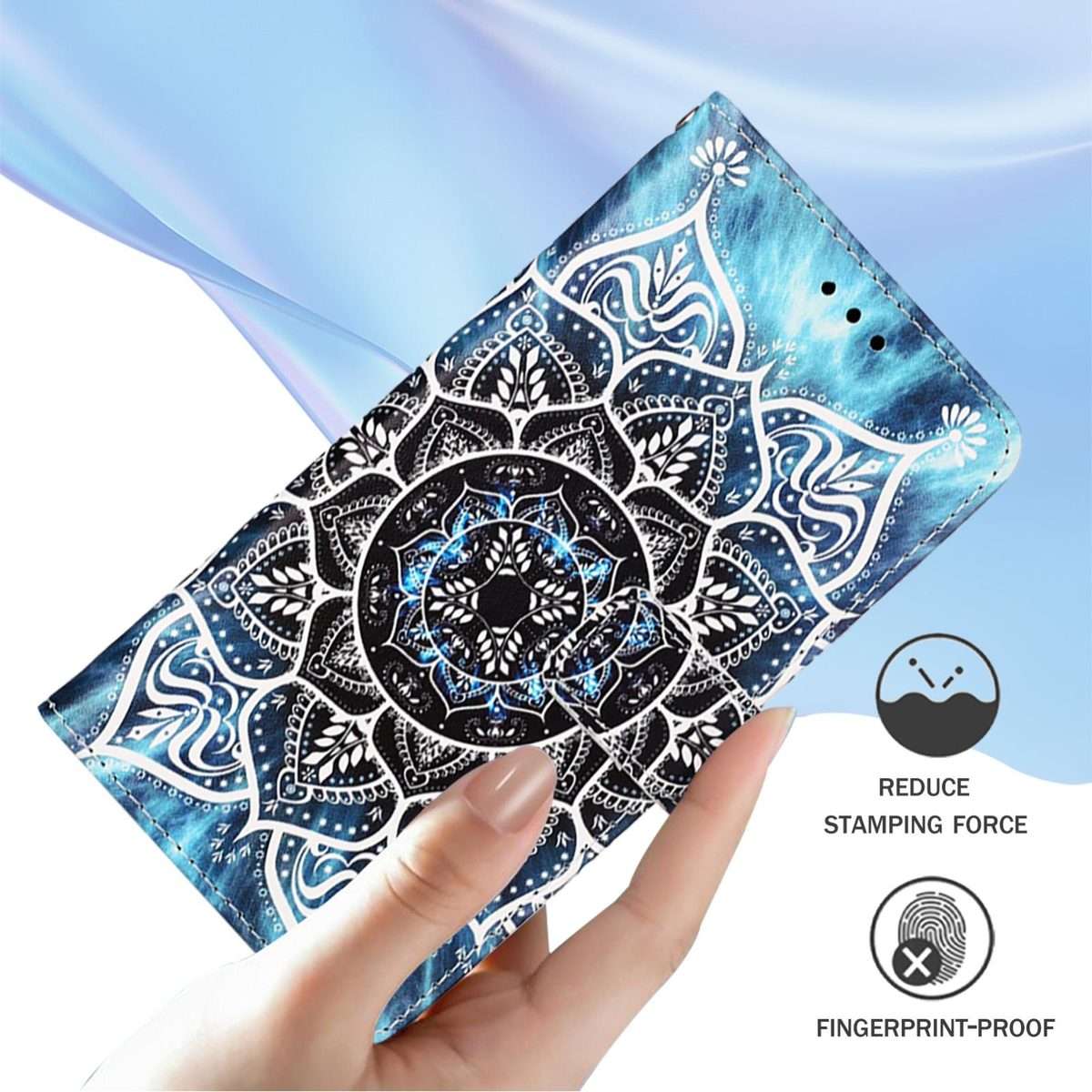 For Redmi Note 14 Pro / 14 Pro+ 5G Global Colored Drawing Pattern Plain Wea ... (Undersea Mandala)
