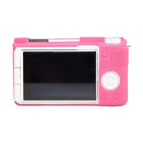 For Sony ZV-E10 II / ZV-E10M2 Litchi Texture Soft Silicone Protective Case(Rose Red)