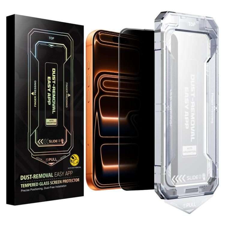 For iPhone 17 Pro Max Easy Install Privacy Tempered Glass Film