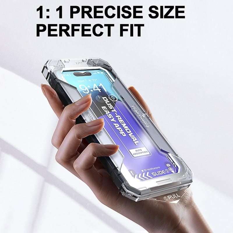 For iPhone 15 Pro Easy Install HD Tempered Glass Film