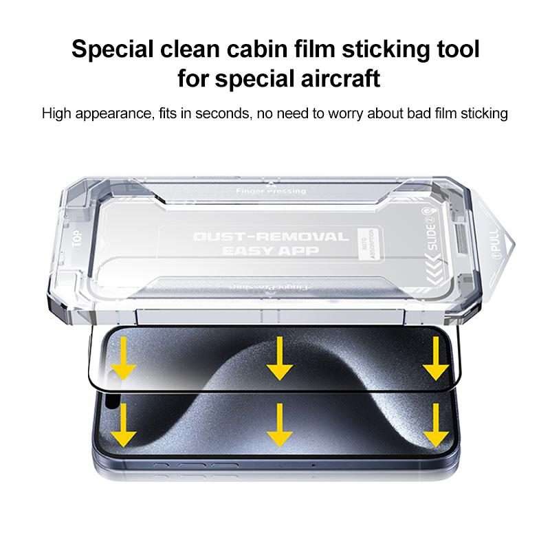 For iPhone 14 Pro Easy Install HD Tempered Glass Film