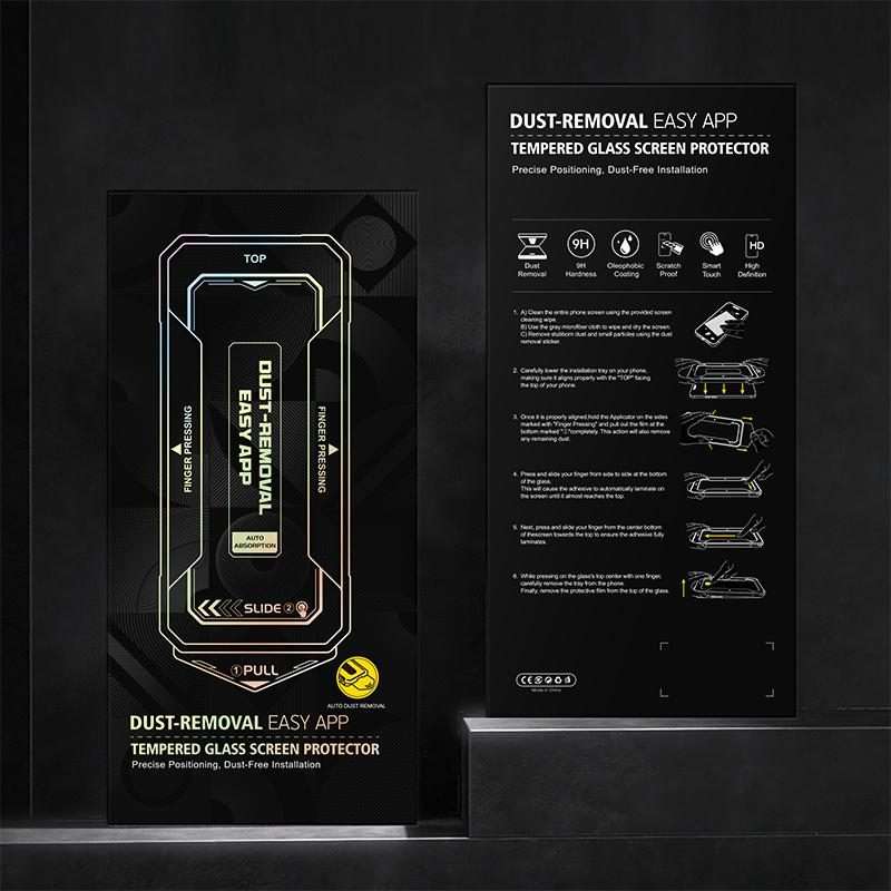 For iPhone 14 Pro Easy Install HD Tempered Glass Film