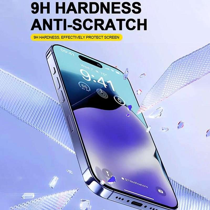 For iPhone 14 Pro Max Easy Install HD Tempered Glass Film