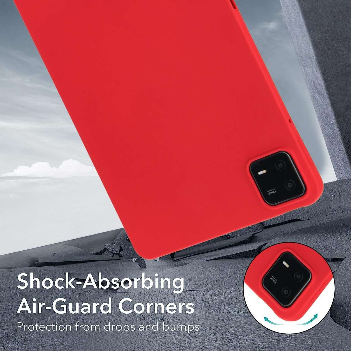 For Xiaomi Pad 7 Oil Spray Skin-friendly TPU Tablet Case(Red)