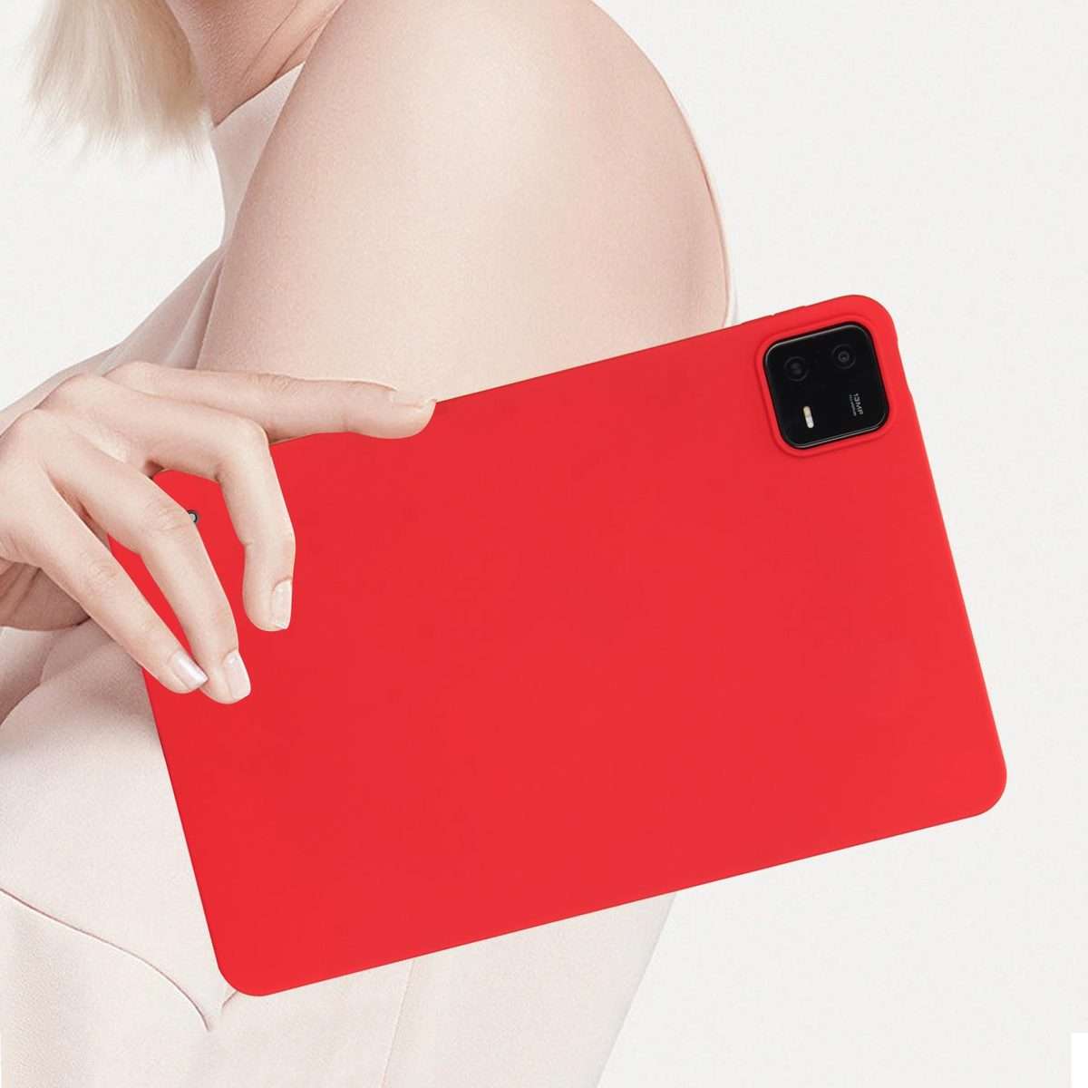 For Xiaomi Pad 7 Oil Spray Skin-friendly TPU Tablet Case(Red)