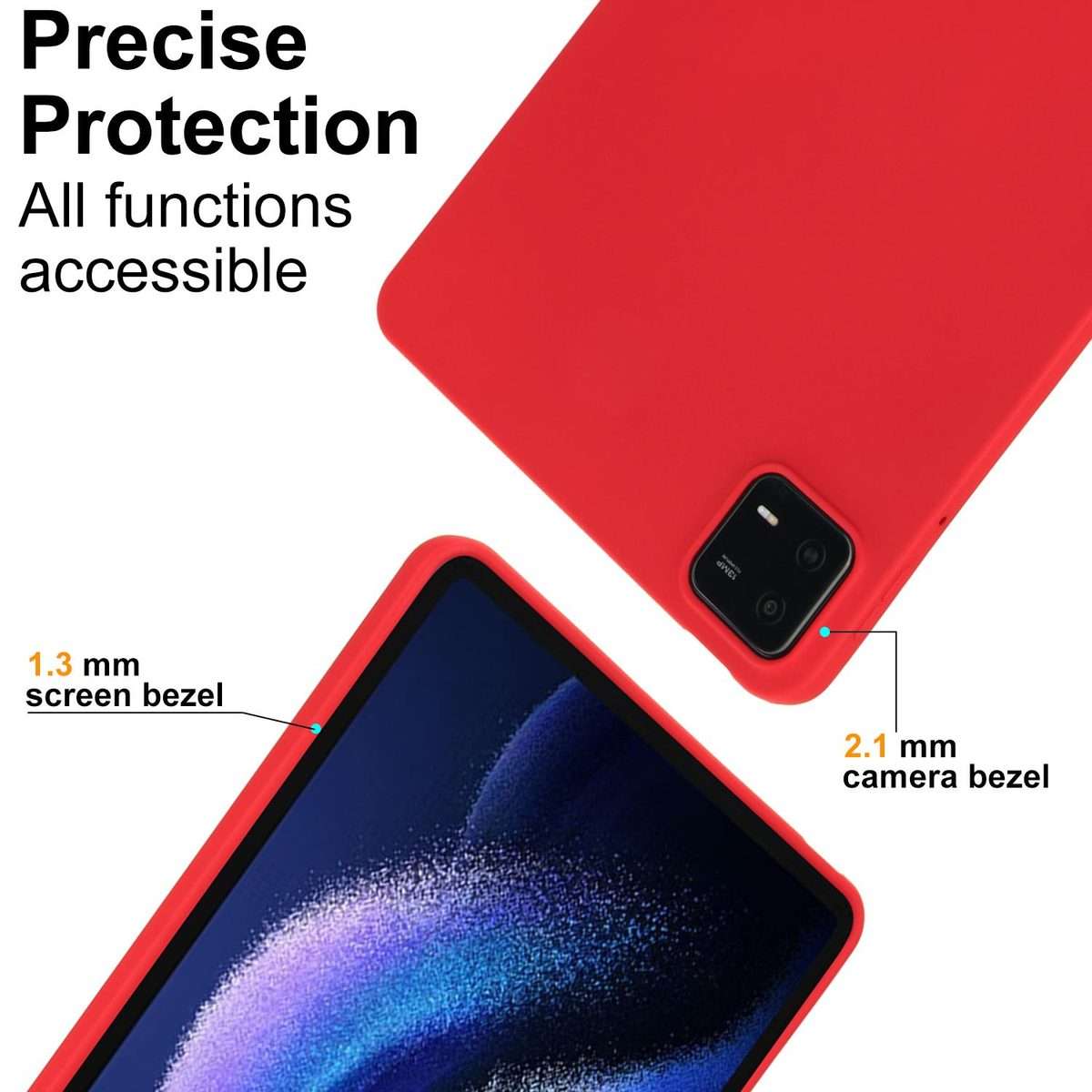 For Xiaomi Pad 7 Oil Spray Skin-friendly TPU Tablet Case(Red)