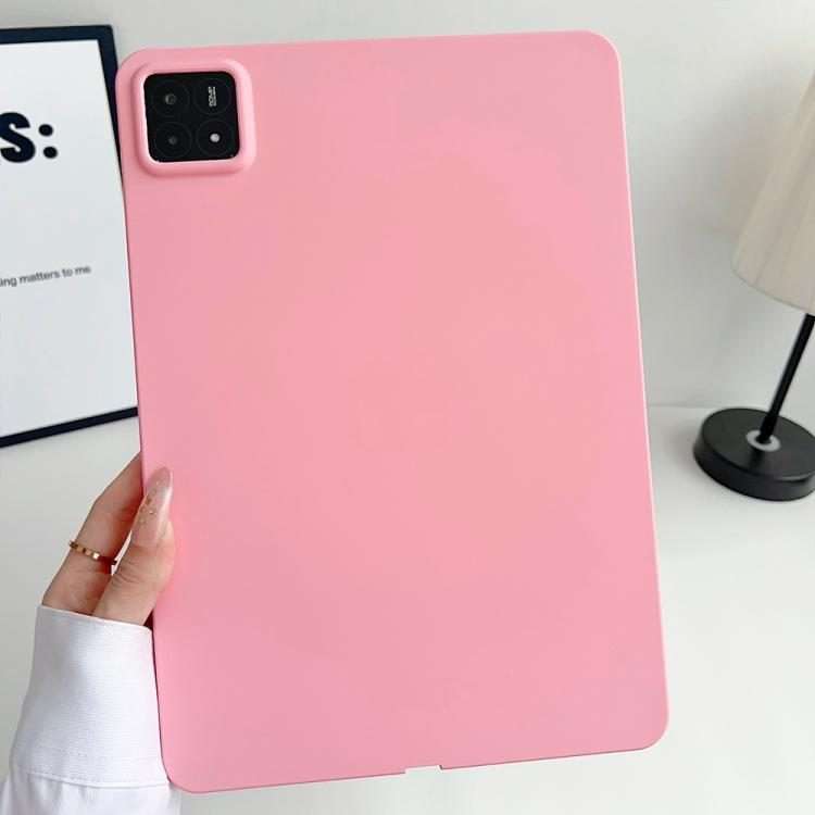 For Xiaomi Pad 7 Oil Spray Skin-friendly TPU Tablet Case(Pink)