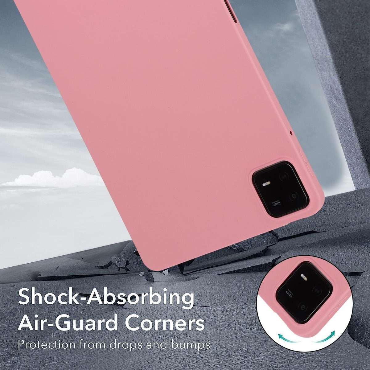 For Xiaomi Pad 7 Oil Spray Skin-friendly TPU Tablet Case(Pink)
