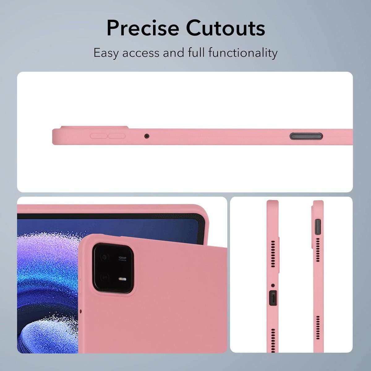 For Xiaomi Pad 7 Oil Spray Skin-friendly TPU Tablet Case(Pink)