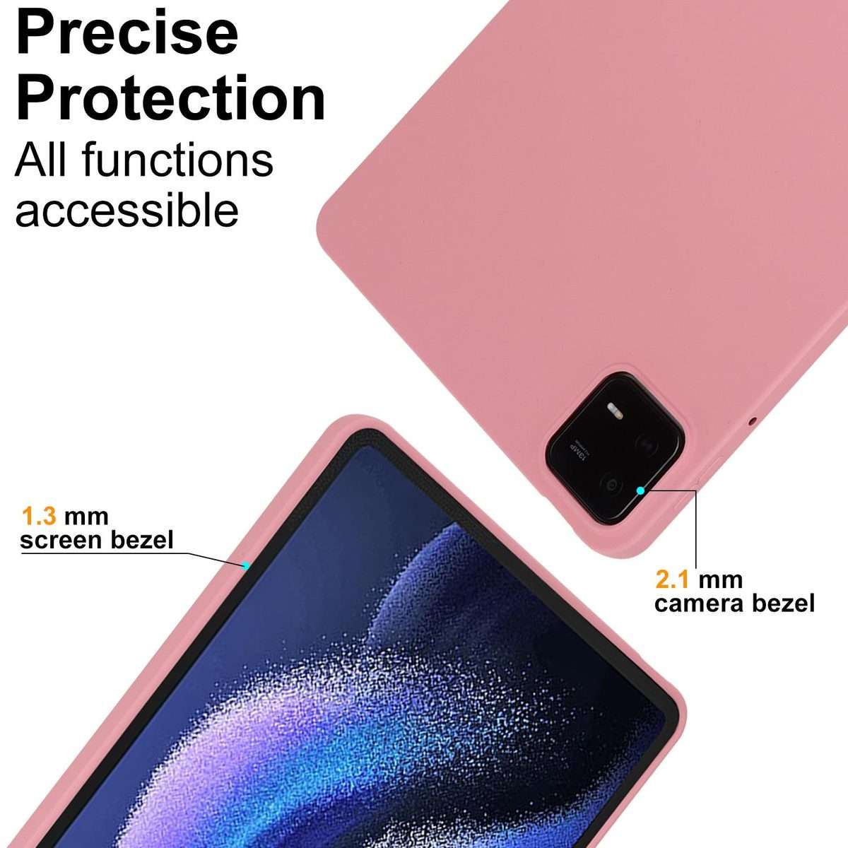 For Xiaomi Pad 7 Oil Spray Skin-friendly TPU Tablet Case(Pink)