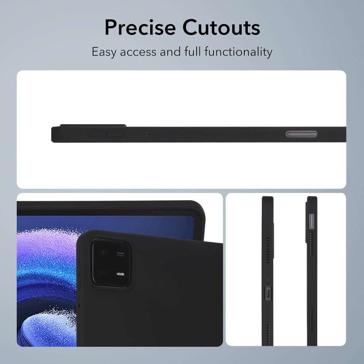 For Xiaomi Pad 7 Oil Spray Skin-friendly TPU Tablet Case(Black)