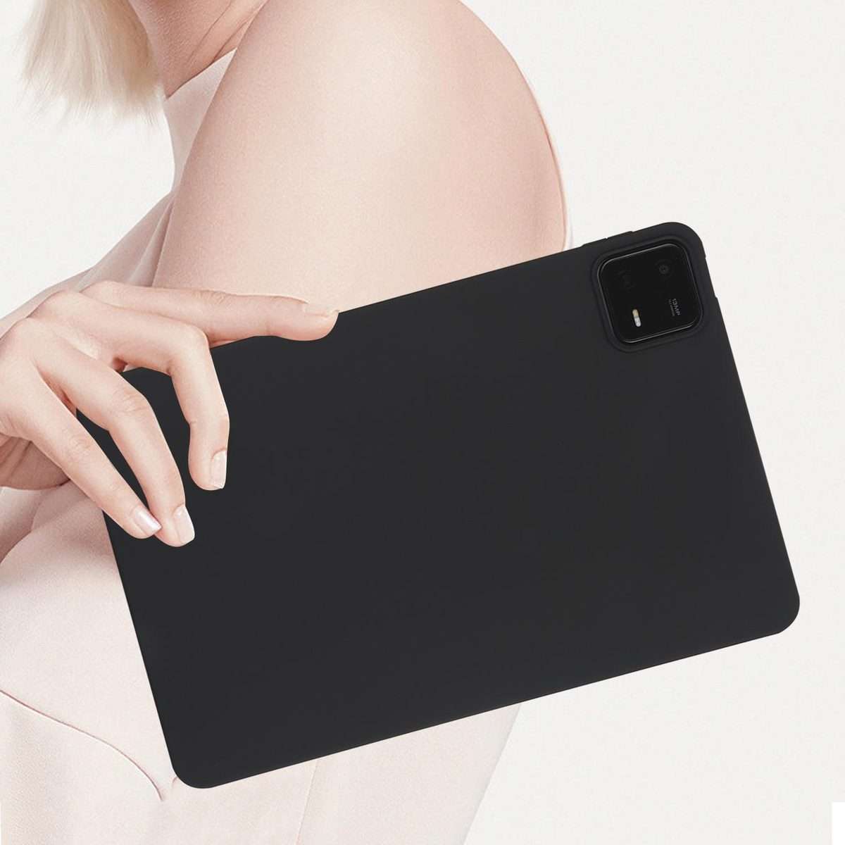 For Xiaomi Pad 7 Oil Spray Skin-friendly TPU Tablet Case(Black)