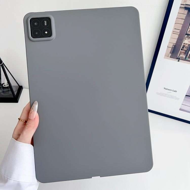 For Xiaomi Pad 7 Oil Spray Skin-friendly TPU Tablet Case(Grey)