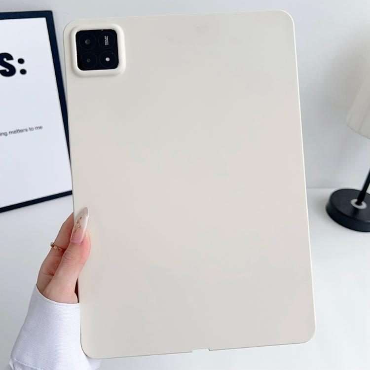 For Xiaomi Pad 7 Oil Spray Skin-friendly TPU Tablet Case(White)