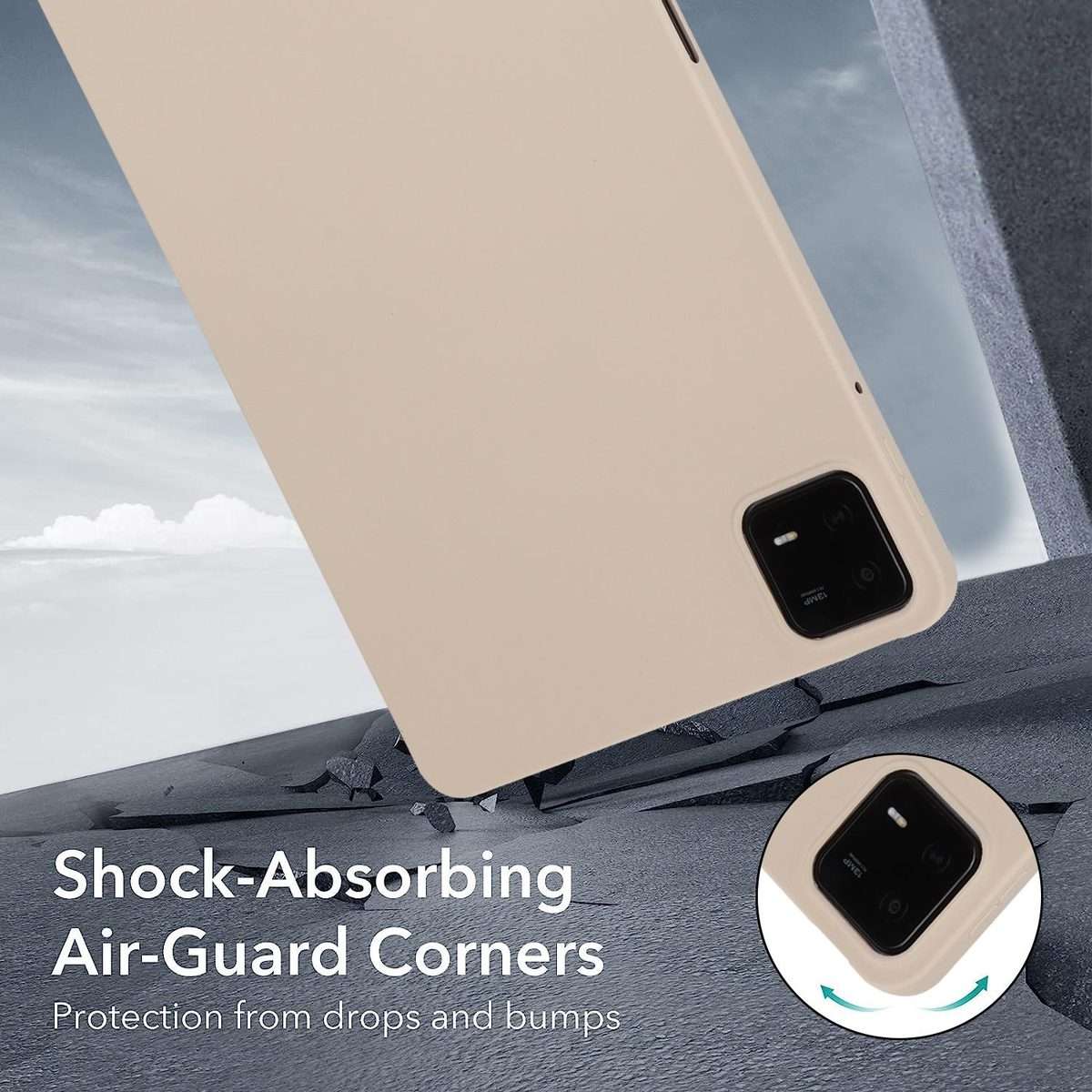 For Xiaomi Pad 7 Oil Spray Skin-friendly TPU Tablet Case(White)
