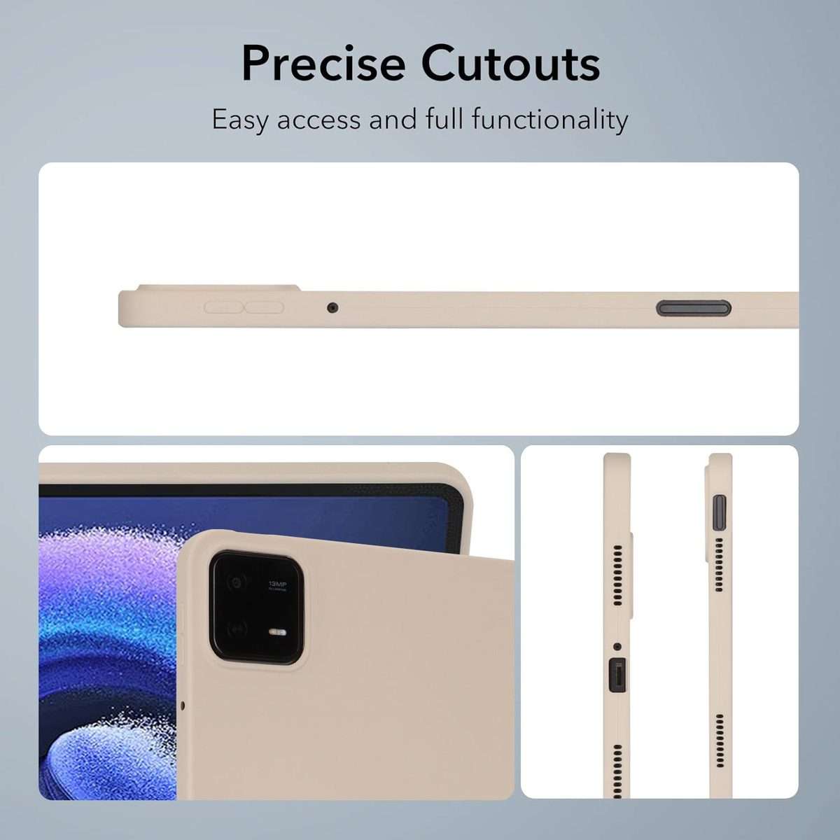 For Xiaomi Pad 7 Oil Spray Skin-friendly TPU Tablet Case(White)