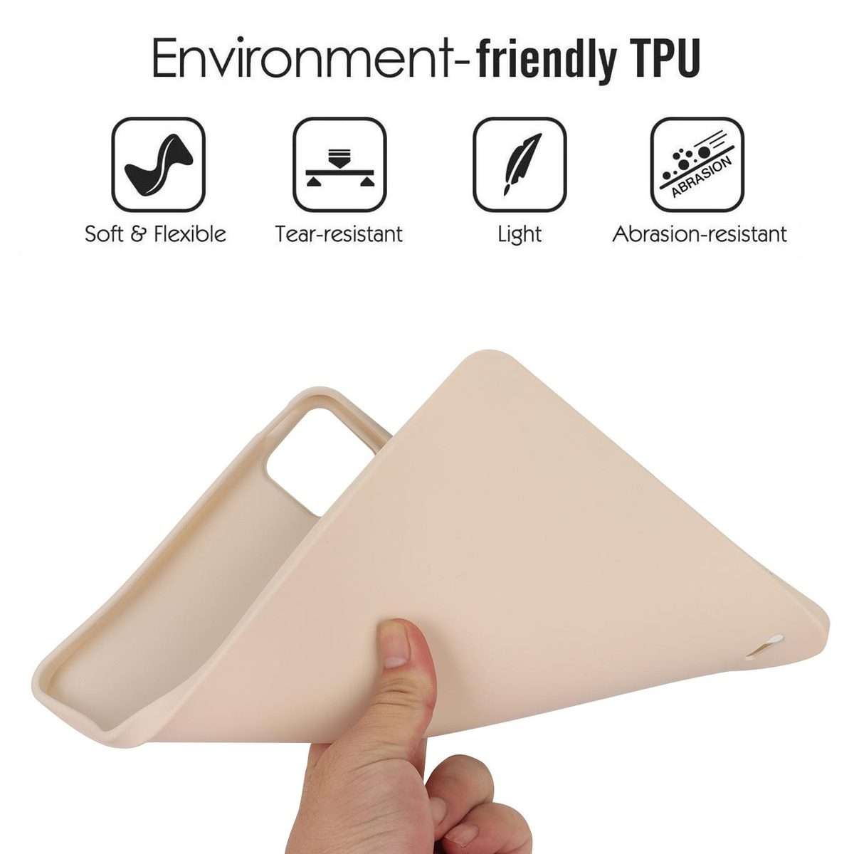 For Xiaomi Pad 7 Oil Spray Skin-friendly TPU Tablet Case(White)