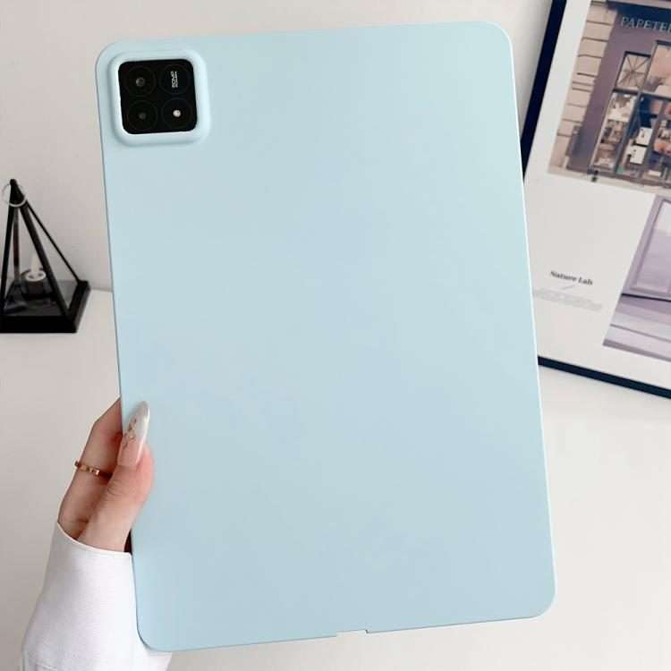 For Xiaomi Pad 7 Oil Spray Skin-friendly TPU Tablet Case(Blue)