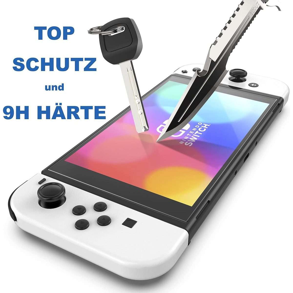 For Nintendo Switch 2.5D High Aluminum Tempered Glass Screen Protector