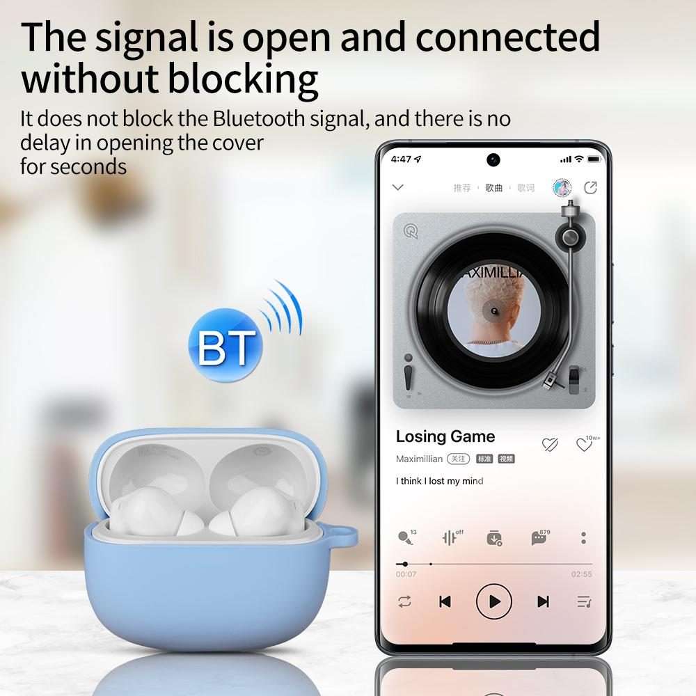 For Xiaomi Redmi Buds 6 Pro / 8 Pro Silicone Earphone Protective Case(White)