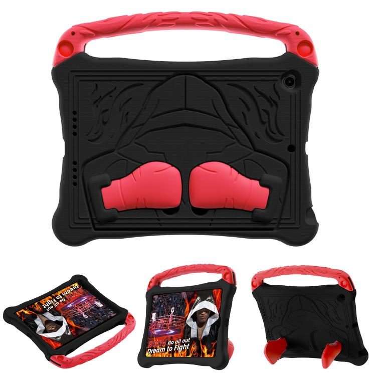 For iPad 10.5 2017 / Air 3 2019 Boxing Series Kickstand EVA Shockproof Tablet Case ... (Black Red)