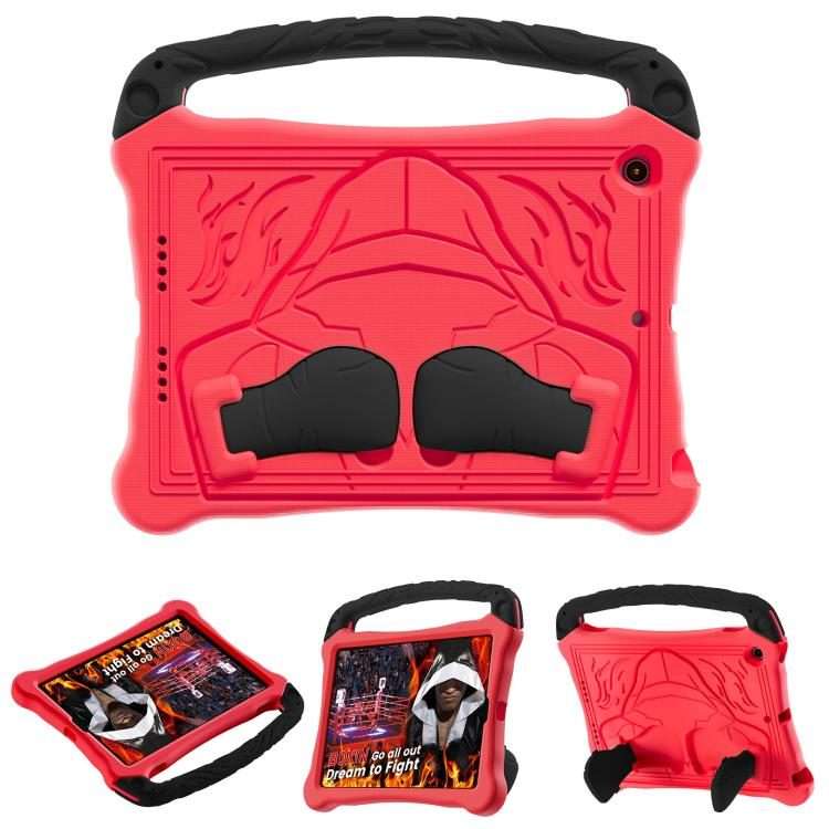 For iPad 10.5 2017 / Air 3 2019 Boxing Series Kickstand EVA Shockproof Tablet Case ... (Red Black)
