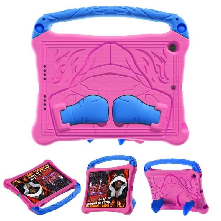 For iPad 10.5 2017 / Air 3 2019 Boxing Series Kickstand EVA Shockproof Tablet ... (Rose Red Blue)