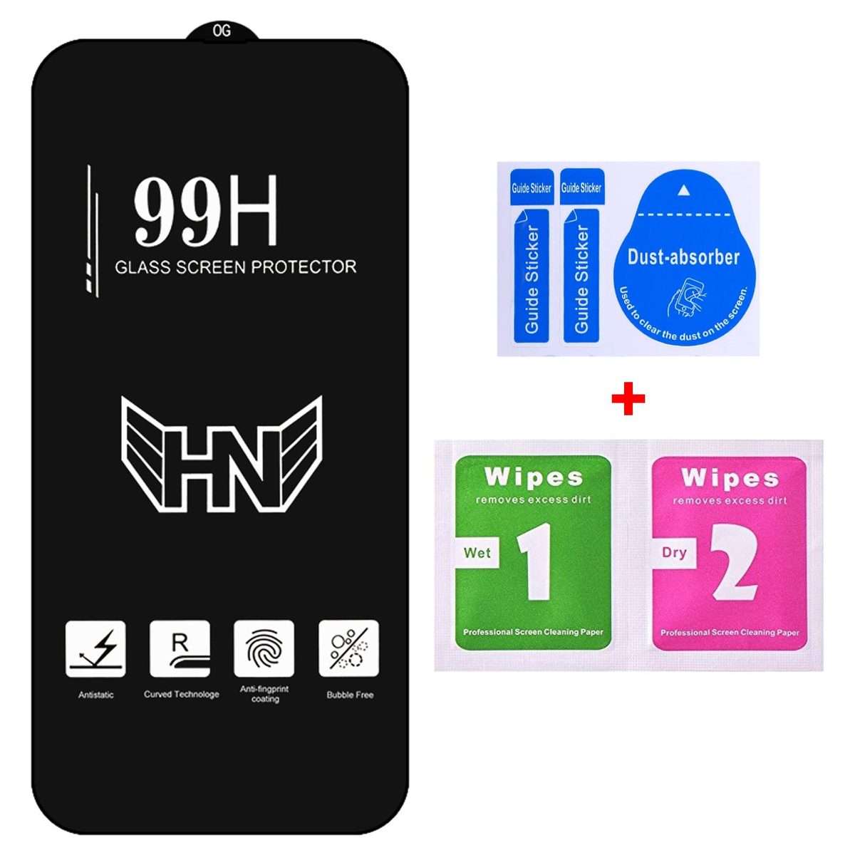 For Redmi Note 12T Pro High Aluminum Large Arc Full Screen Tempered Glass Film