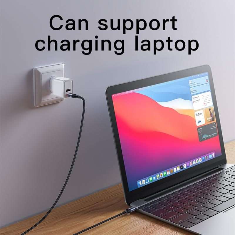 Yesido CA183 PD60W 3A USB-C / Type-C to USB-C / Type-C Charging Data Cable, Length: 2m(Black)