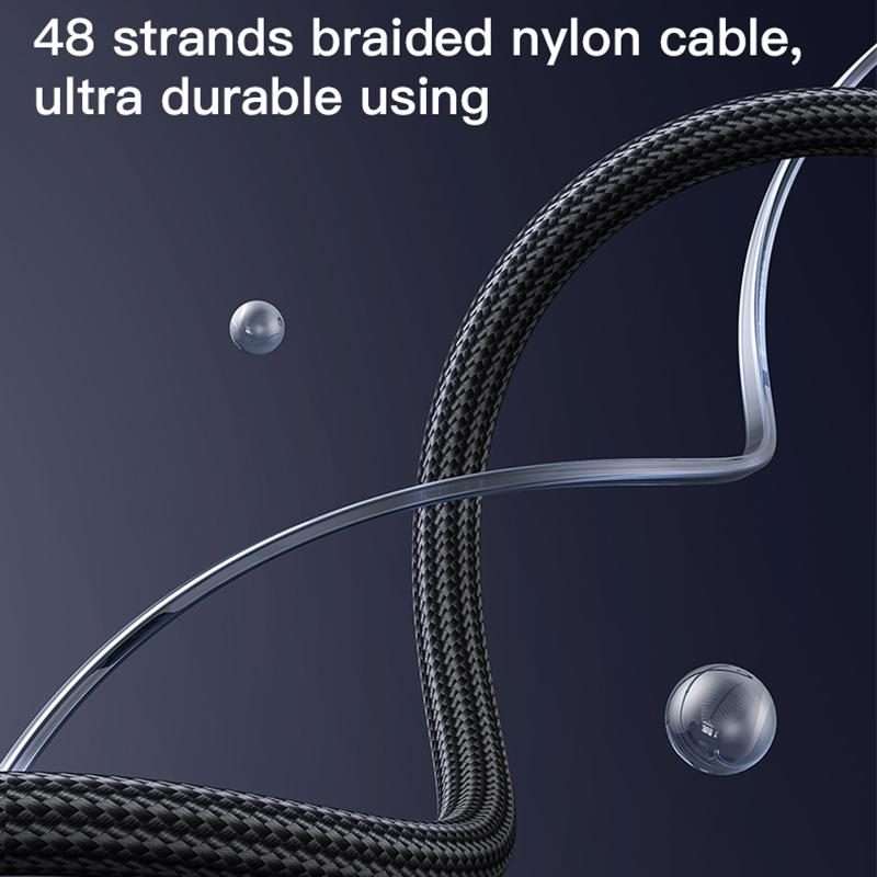 Yesido CA183 PD60W 3A USB-C / Type-C to USB-C / Type-C Charging Data Cable, Length: 2m(Black)