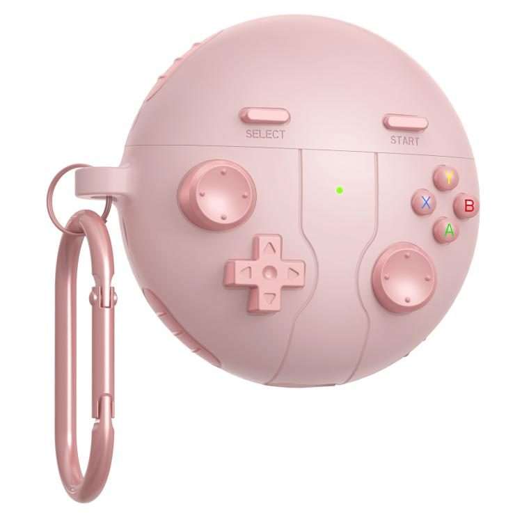 For Huawei Freebuds 7i Retro Game Console Style Silicone Earbuds Case(Pink)