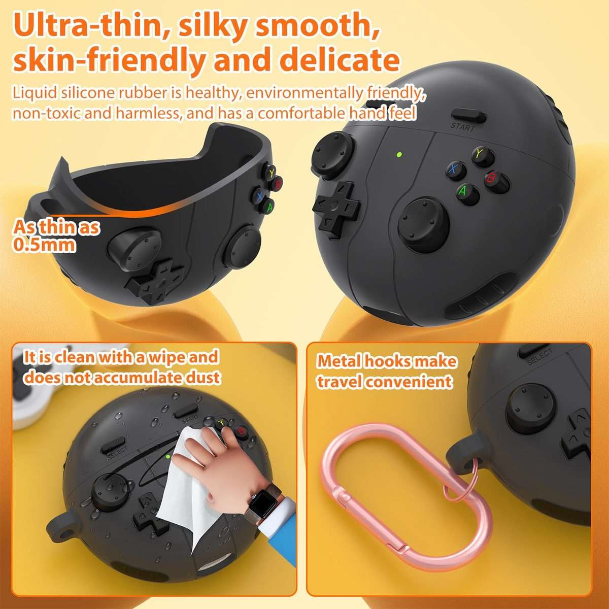 For Huawei Freebuds 7i Retro Game Console Style Silicone Earbuds Case(Pink)
