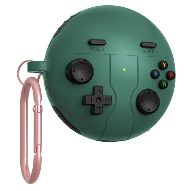 For Huawei Freebuds 7i Retro Game Console Style Silicone Earbuds Case(Pine Green)