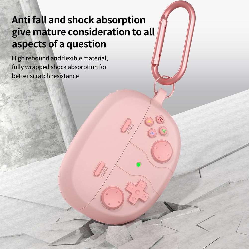 For Bose Ultra Open Earbuds Retro Game Console Style Silicone Earbuds Case(Pink)