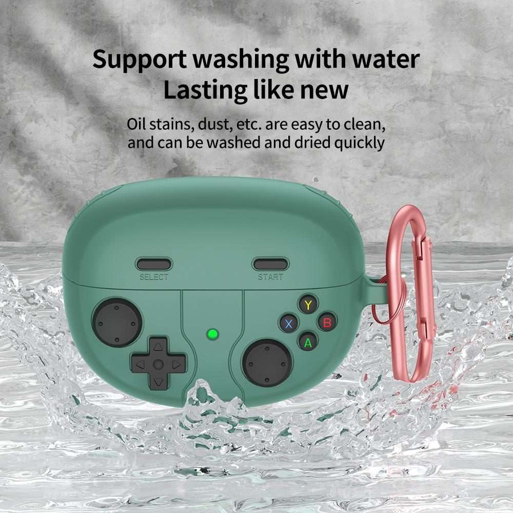 For Bose Ultra Open Earbuds Retro Game Console Style Silicone Earbuds Case(Green)