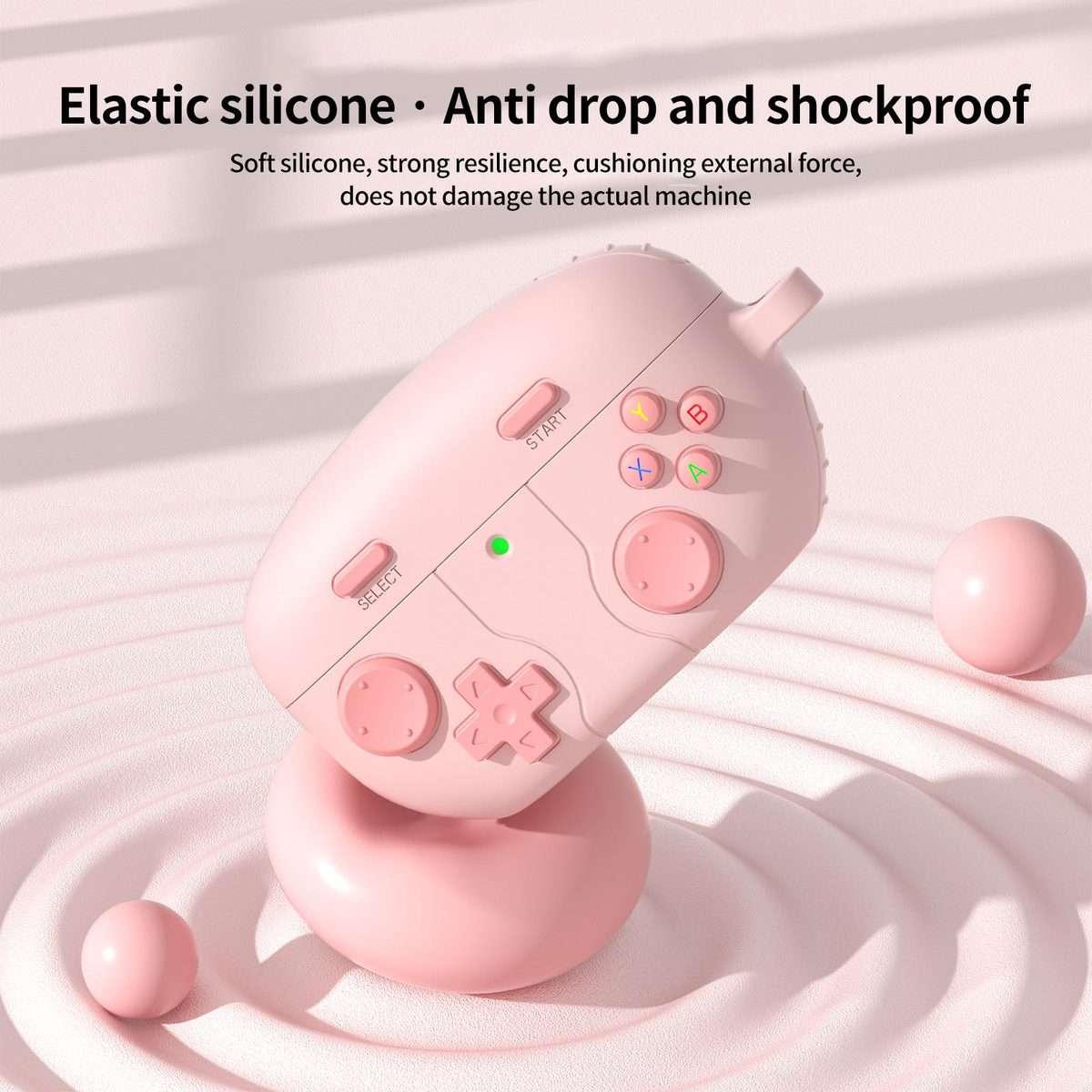 For Sony WF-1000XM5 Retro Game Console Style Silicone Earbuds Case(Pink)