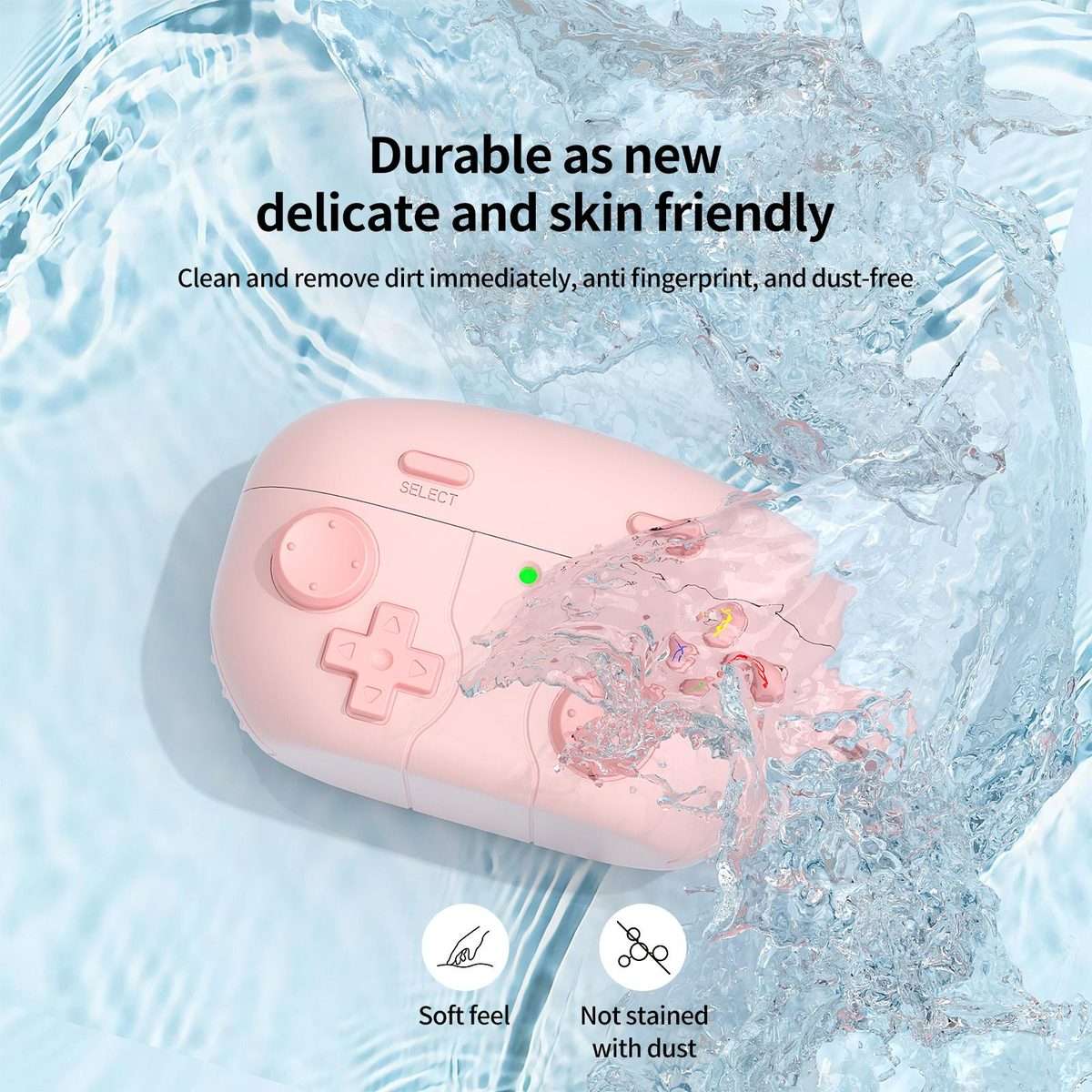 For Sony WF-1000XM5 Retro Game Console Style Silicone Earbuds Case(Pink)