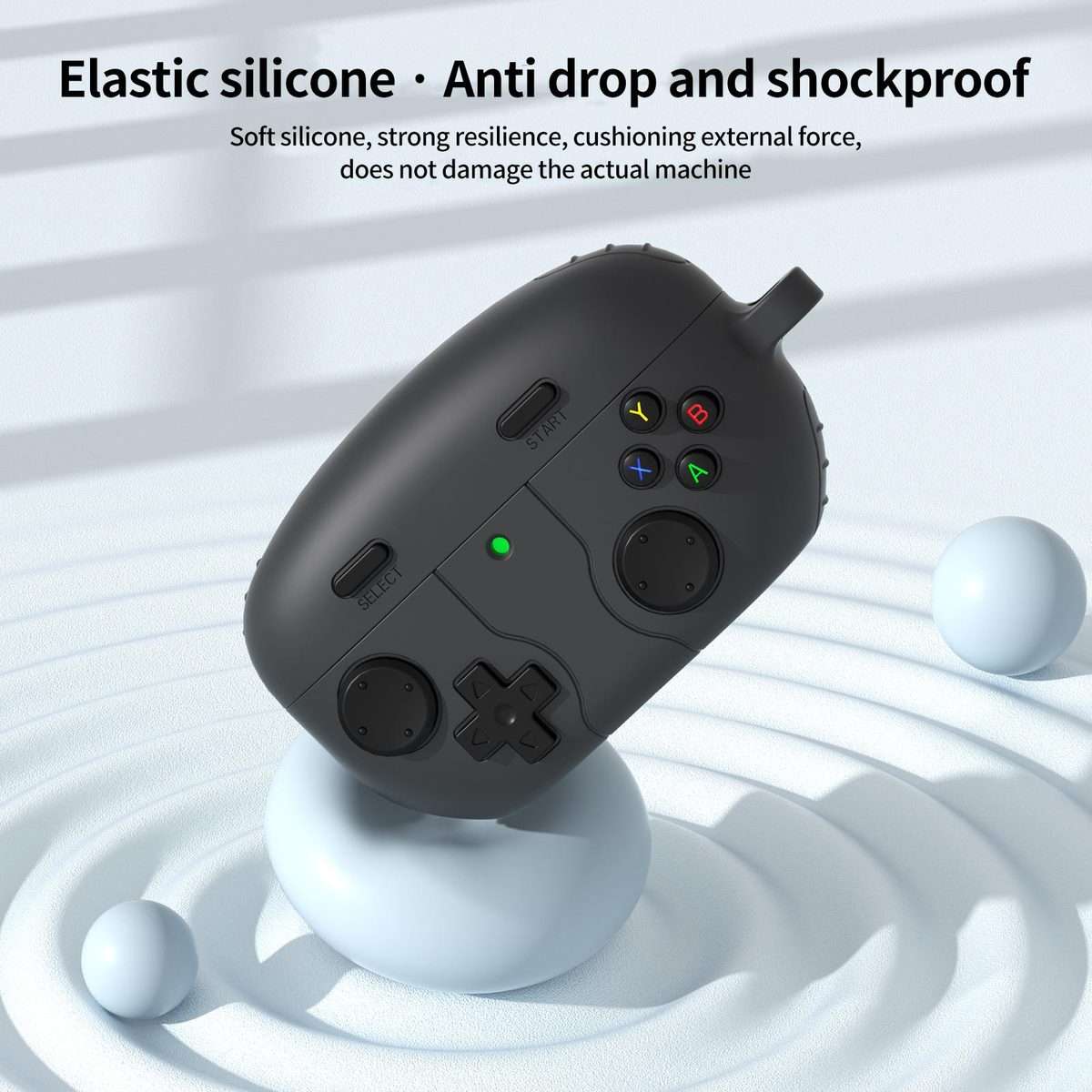 For Sony WF-1000XM5 Retro Game Console Style Silicone Earbuds Case(Dark Grey)