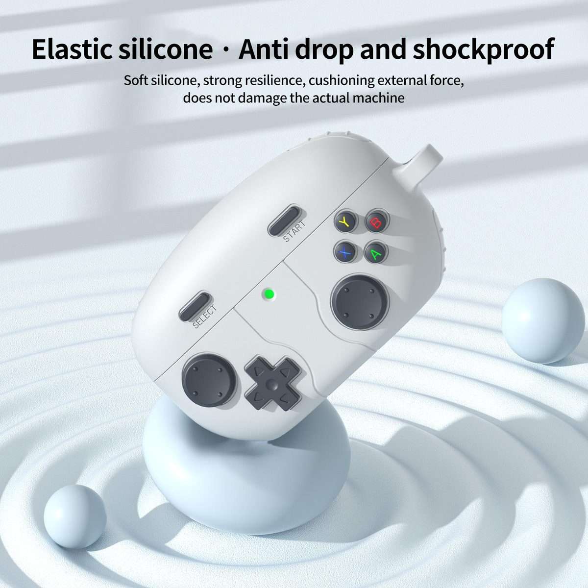 For Sony WF-1000XM5 Retro Game Console Style Silicone Earbuds Case(Grey)