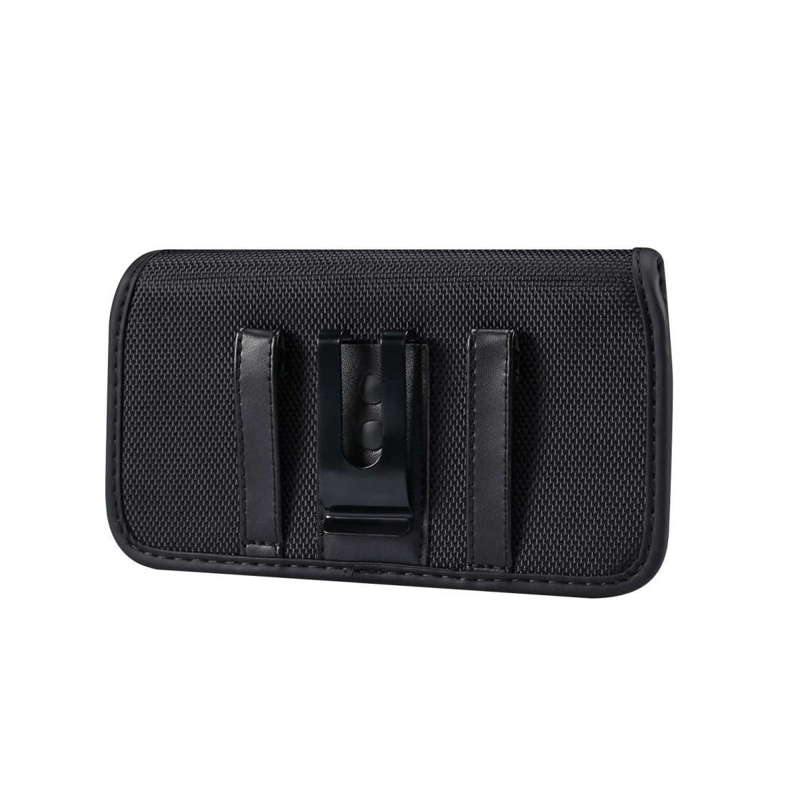 Durable Oxford Cloth Horizontal Plate Hanging Waist Phone Waist Pack Leather Case with ... (Black)