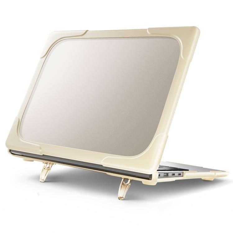 For Microsoft Surface Laptop 7 13.8 inch TPU + PC Two-color Anti-fall Laptop Protectiv ... (Khaki)