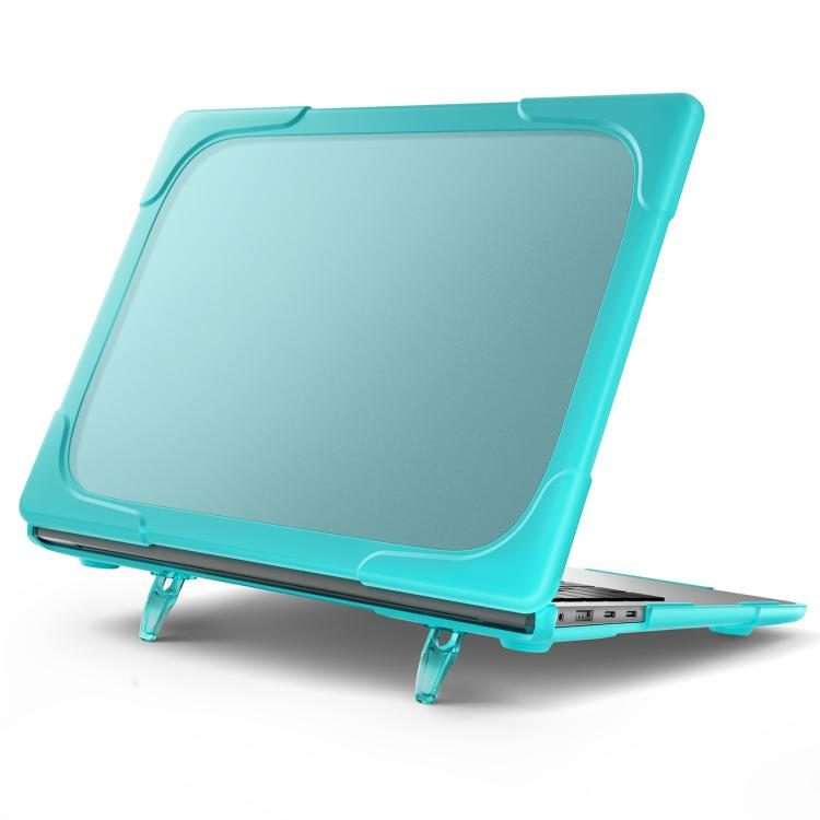For Microsoft Surface Laptop 7 13.8 inch TPU + PC Two-color Anti-fall Laptop Prot ... (Light Blue)