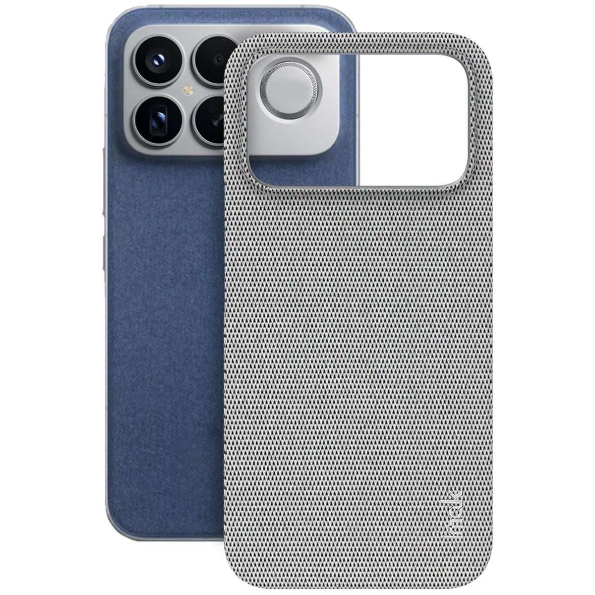 For Redmi K90 Pro Max/Poco F8 Ultra imak Ruiyi Series Cloth Texture PU + PC Phone Case(Light Grey)