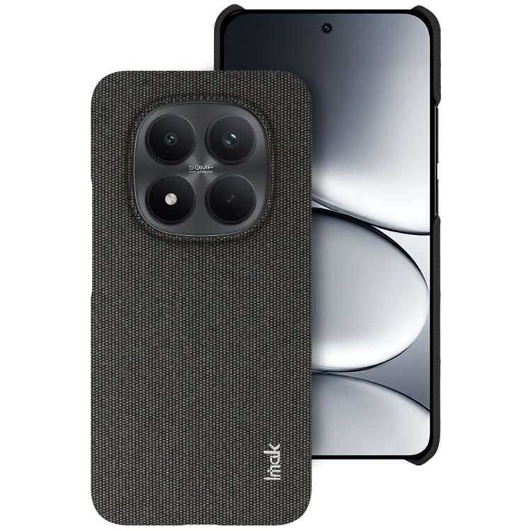 For Redmi Note 15 Pro+ 5G Global 163.3mm imak Ruiyi Series Cloth Texture PU + PC Phone Case(Black)