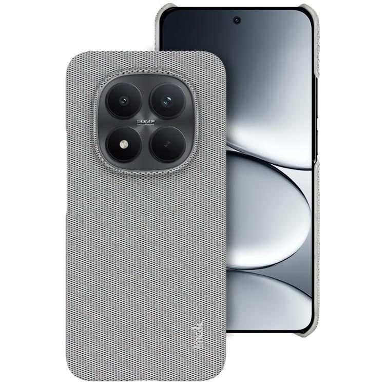 For Redmi Note 15 Pro+ 5G Global 163.3mm imak Ruiyi Series Cloth Texture PU + PC ... (Light Grey)