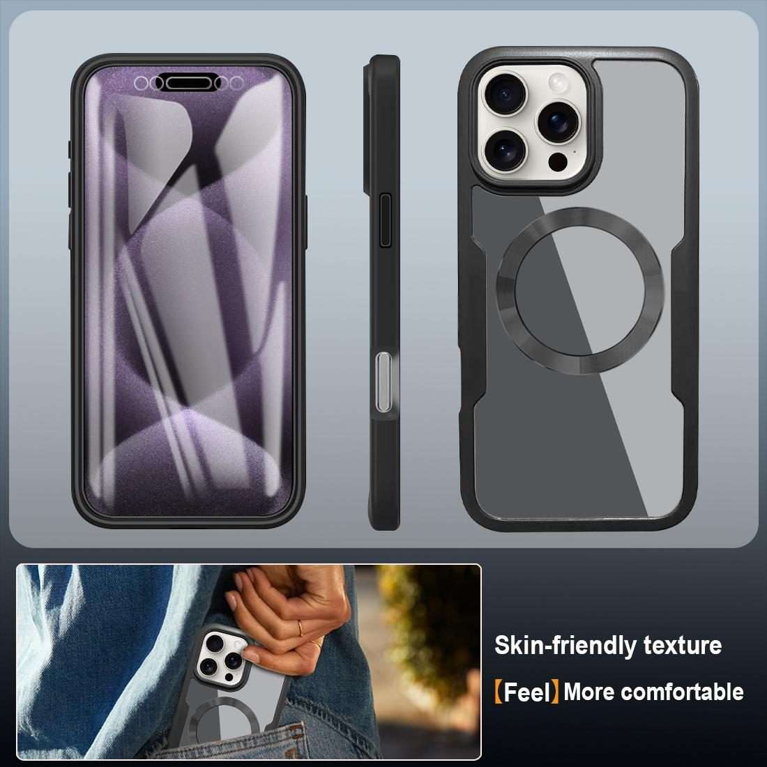 For iPhone 11 Pro CD Texture MagSafe Phone Case(Blue)
